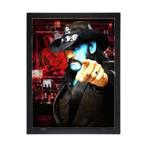 Glasvision - Tavla - Konstglas - Lemmy - Motorhead Design Per Siwmark