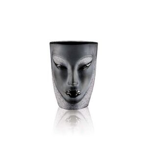 Målerås - Electra - Dricks / Öl glas - svart kristall design Mats Jonasson