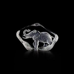 Målerås Mini Wildlife – elefant mini konstglas – design Mats Jonasson