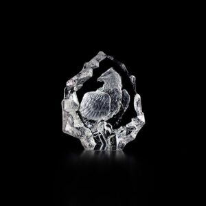 Målerås Mini Wildlife – Vithövdad örn mini konstglas – design Mats Jonasson