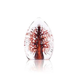 Målerås Nordic Icons – Yggdrasil röd mini konstglas – design Mats Jonasson