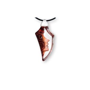 Målerås MJ Jewellery – halsband Amazona röd – design Mats Jonasson