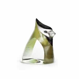 Målerås Safari – Birdie grön liten konstglas – design Mats Jonasson