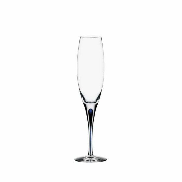 Orrefors - intermezzo blå 6 st champagneglas / strut Design Erika Lagerbielke