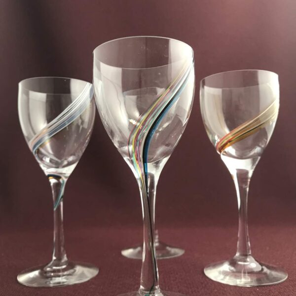 Kosta Boda - Rainbow - 4 st Vin glas - Design Bertil Vallien