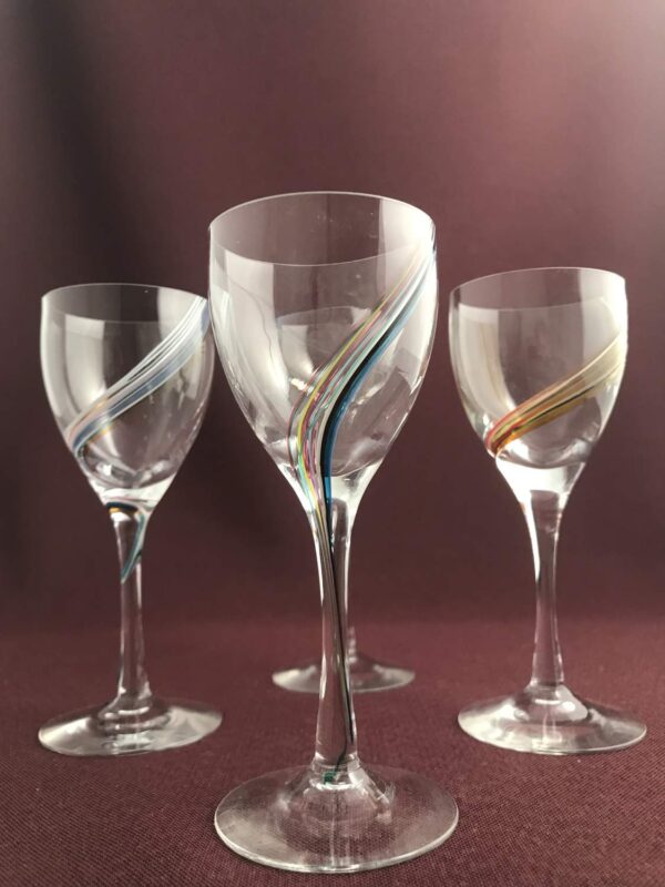 Kosta Boda - Rainbow - 4 st Vin glas - Design Bertil Vallien