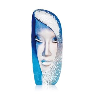 Målerås Masq – Mystiqua blå konstglas – design Mats Jonasson