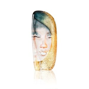 Målerås Masq – Mystiqua guld konstglas – design Mats Jonasson
