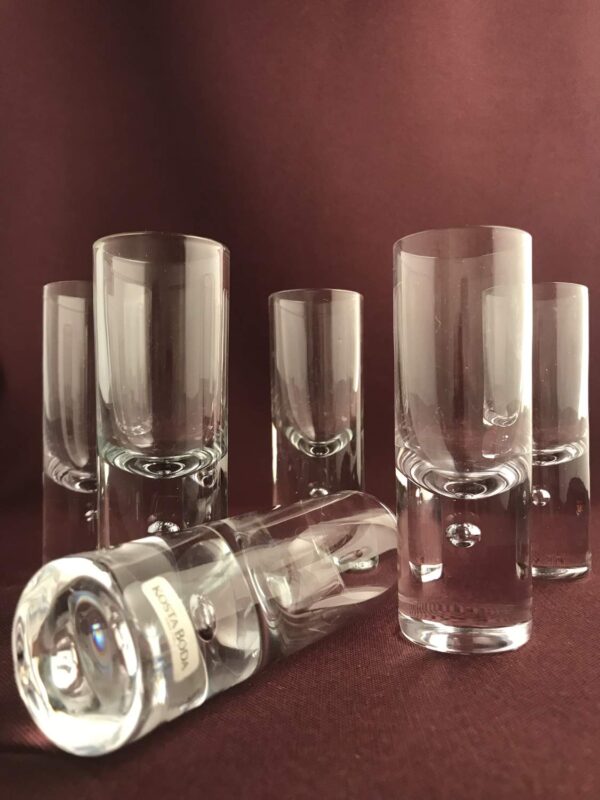 Kosta boda - Pippi 6 st Snaps glas - Pippi - Design Walter Hickman