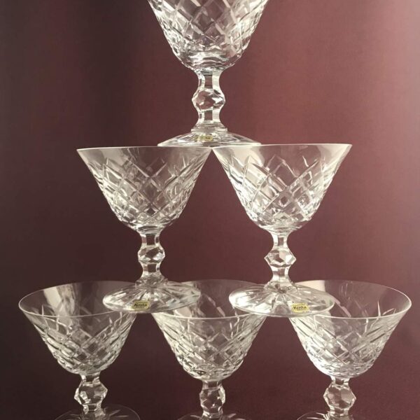 Kosta Boda 20 Rut Coupe / Champagne glas design Fritz Kallenberg