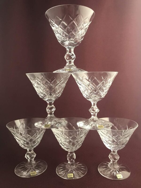 Kosta Boda 20 Rut Coupe / Champagne glas design Fritz Kallenberg