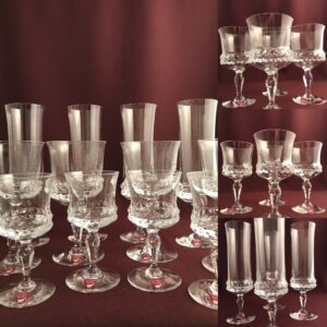 Orrefors Silvia – servis, 12 delar champagne – design Ingeborg Lundin – vintage