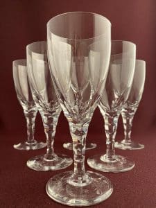 Orrefors Carina – 6 st vinglas – design Ingeborg Lundin – vintage