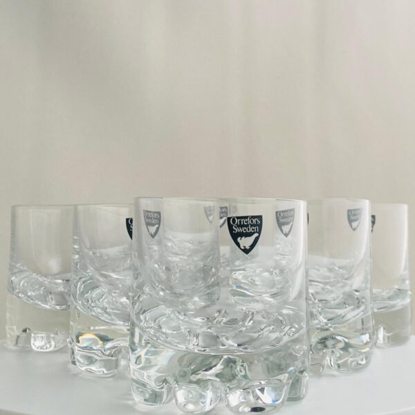 Orrefors - Erik - 6 st Whisky glas Design Olle Alberius