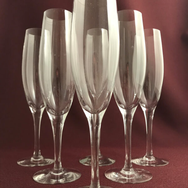 Orrefors - Illusion 6 st Champagneglas Design Nils Landberg