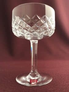 Orrefors Elisabeth Festival – champagneglas coupe i kristall – design Ingeborg Lundin – vintage