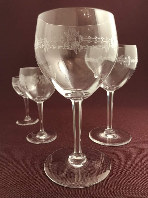 Orrefors - Kerstin - 6 st RödVins glas Design Edvard Hald