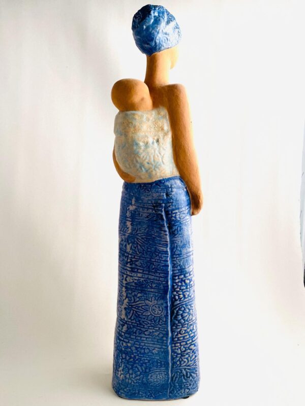 Gustavsberg - Figurin - Afrikansk Kvinna med barn design Lisa Larson