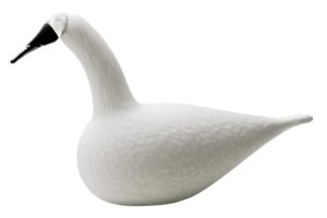 Iittala Birds – Sågsvan vit, figur – design Oiva Toikka