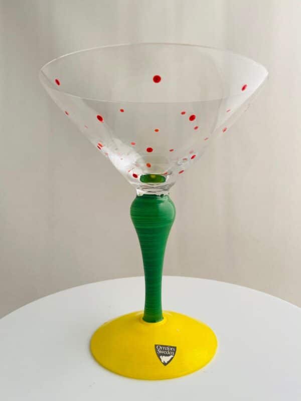 Orrefors - Clown - Martini / Coupe glas Design Anne Nilsson