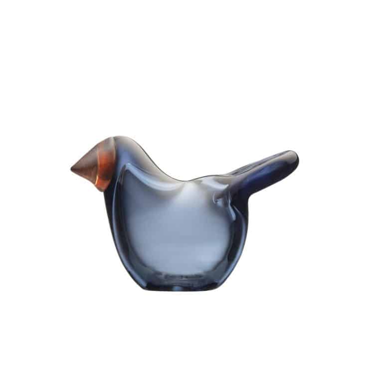 Iittala - Birds by Toikka - Flugsnappare Regn blå / Röd Design Oiva Toikka