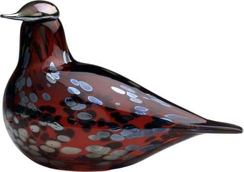 Iittala - Birds by Toikka blå fjäder fågel Design Oiva Toikka