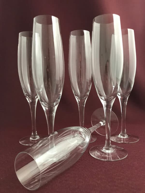 Orrefors - Illusion 6 st Champagneglas Design Nils Landberg