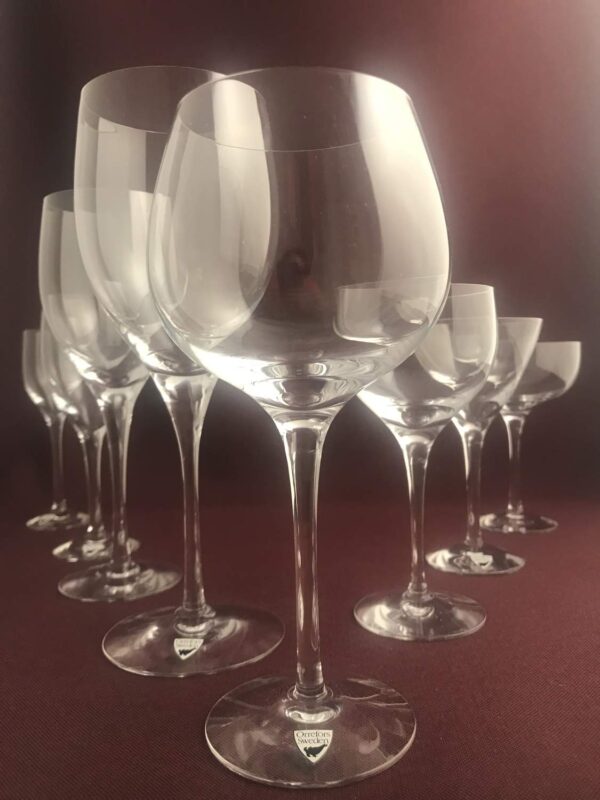 Orrefors - Illusion - 6 st Coupe / Champagne glas Design Nils Landberg