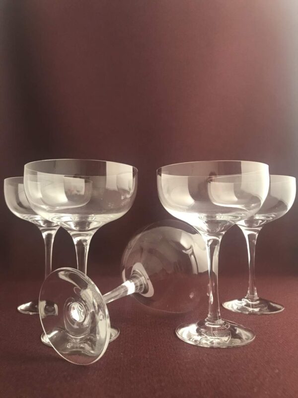 Orrefors - Illusion - 6 st Coupe / Champagne glas Design Nils Landberg