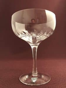 Orrefors Prelude – champagneglas coupe i kristall – design Nils Landberg – vintage