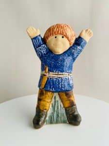 Gustavsberg Birk – Ronja Rövardotter, porslinsfigur – design Lisa Larson