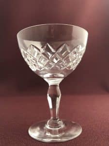 Orrefors Karolina – champagneglas coupe i kristall – design Gunnar Cyrén – vintage