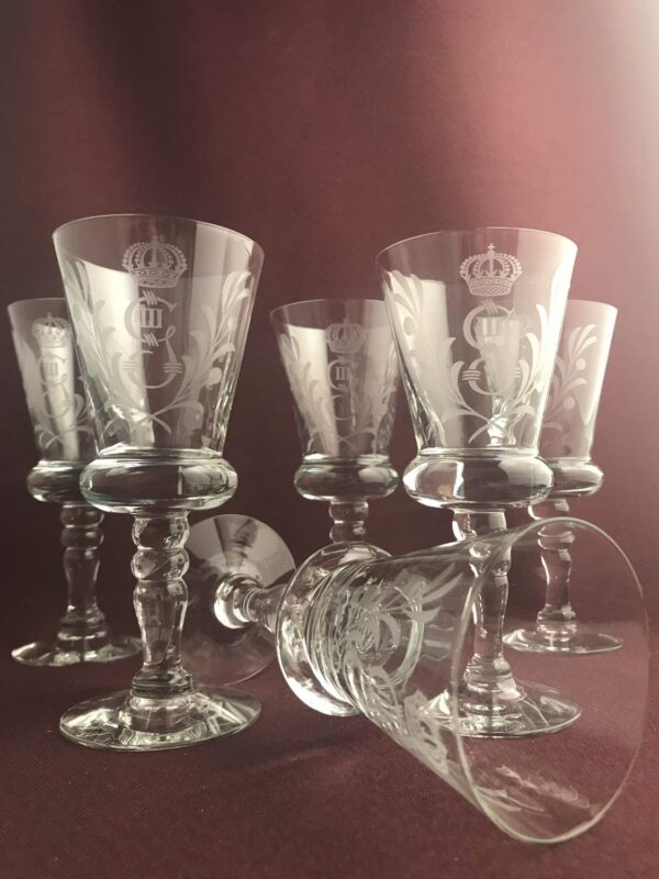 Reijmyre - 6 st Vin glas Gustav III -