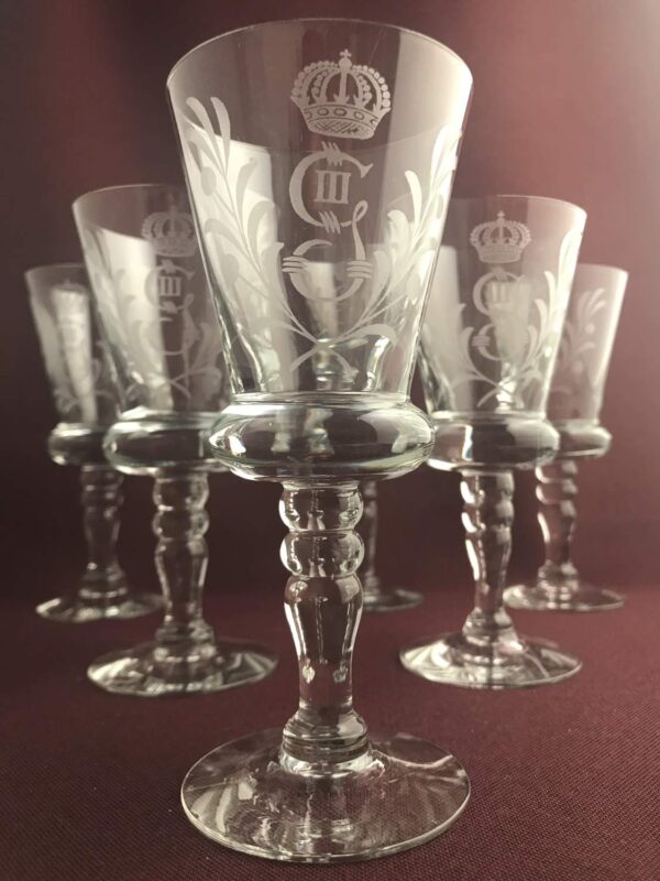 Reijmyre - 6 st Vin glas Gustav III -