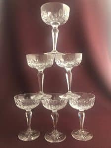 Kosta Boda Princess – 6 st likör- och martiniglas – design Fritz Kallenberg – vintage
