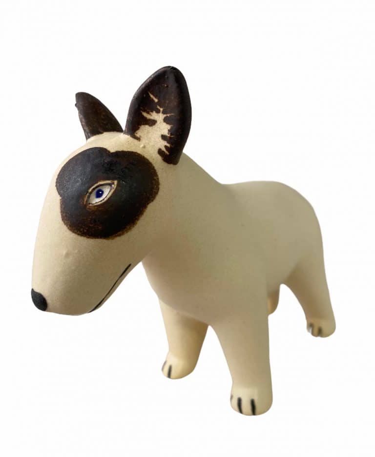 Gustavsberg- Figurin - Kennel - Bullterrier - design Lisa Larson