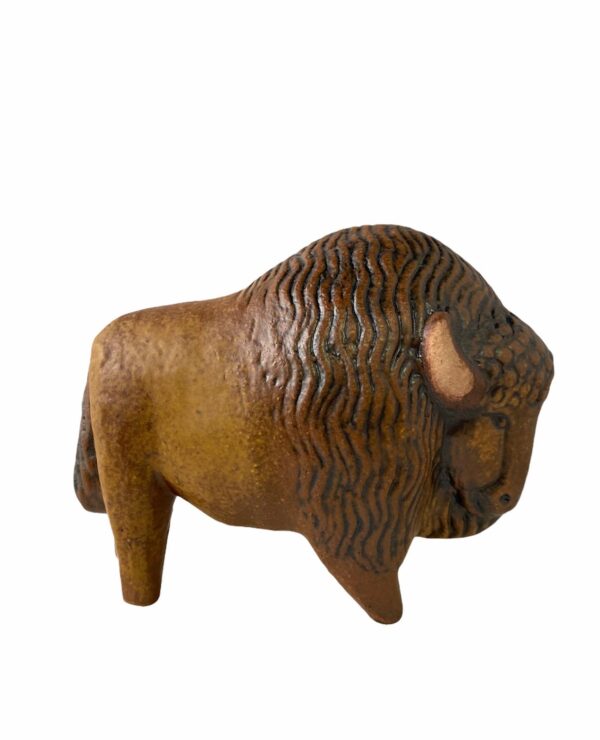 Gustavsberg - Amerikanska djur - Bison oxe design Lisa Larson