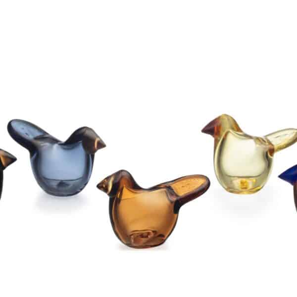 Iittala - Birds by Toikka - Paket - 5 st Flugsnappare Design Oiva Toikka