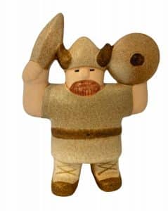 Gustavsberg – Starka vikingen med svärd, porslinsfigur – design Lisa Larson