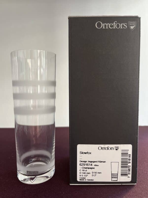 Orrefors  - Slowfox - Champagne glas Design Ingegerd Råman