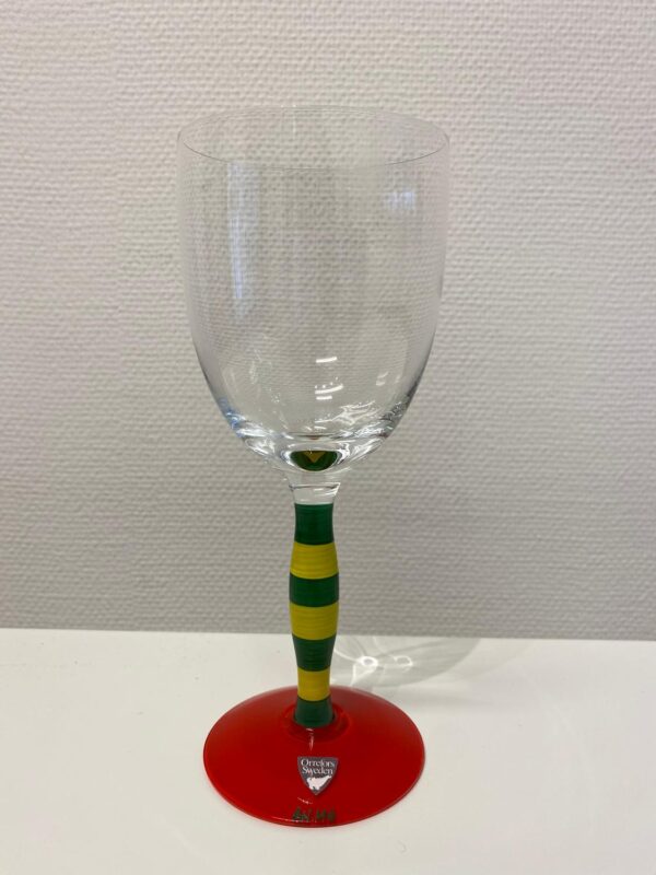 Orrefors - POLKA Clown - Vin glas Design Anne Nilsson