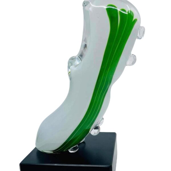Glasprinsen - Fotbolls sko - Vit sko med gröna ränder - limiterad endast 100