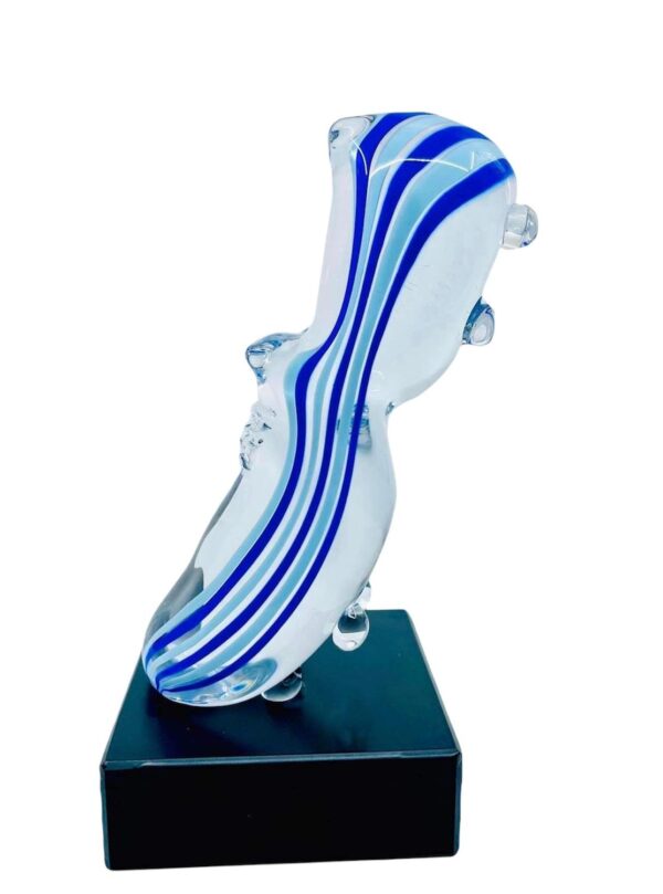 Glasprinsen - Fotbolls sko - Mörk blå & Ljus blåa ränder - limiterad endast 100