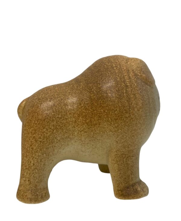 Gustavsberg- Figurin - Kennel - bulldog brun Midi design Lisa Larson