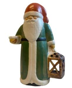 Gustavsberg – stor tomte med lykta grön – design Lisa Larson