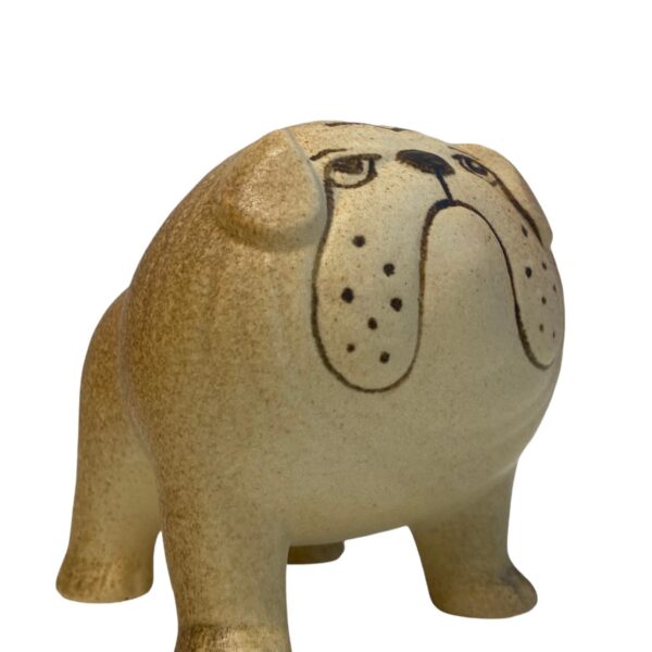 Gustavsberg- Figurin - Kennel - bulldog brun Midi design Lisa Larson