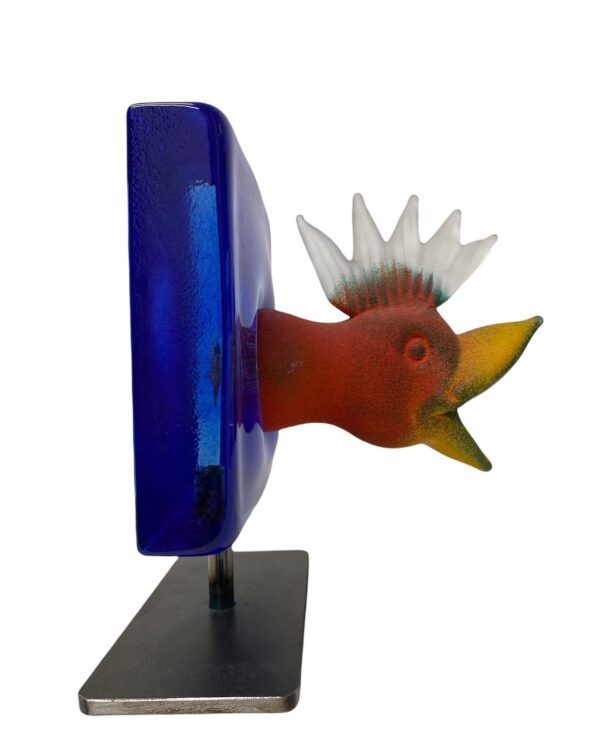 Kosta Boda - Fågel - konstglas med järn design Kjell Engman