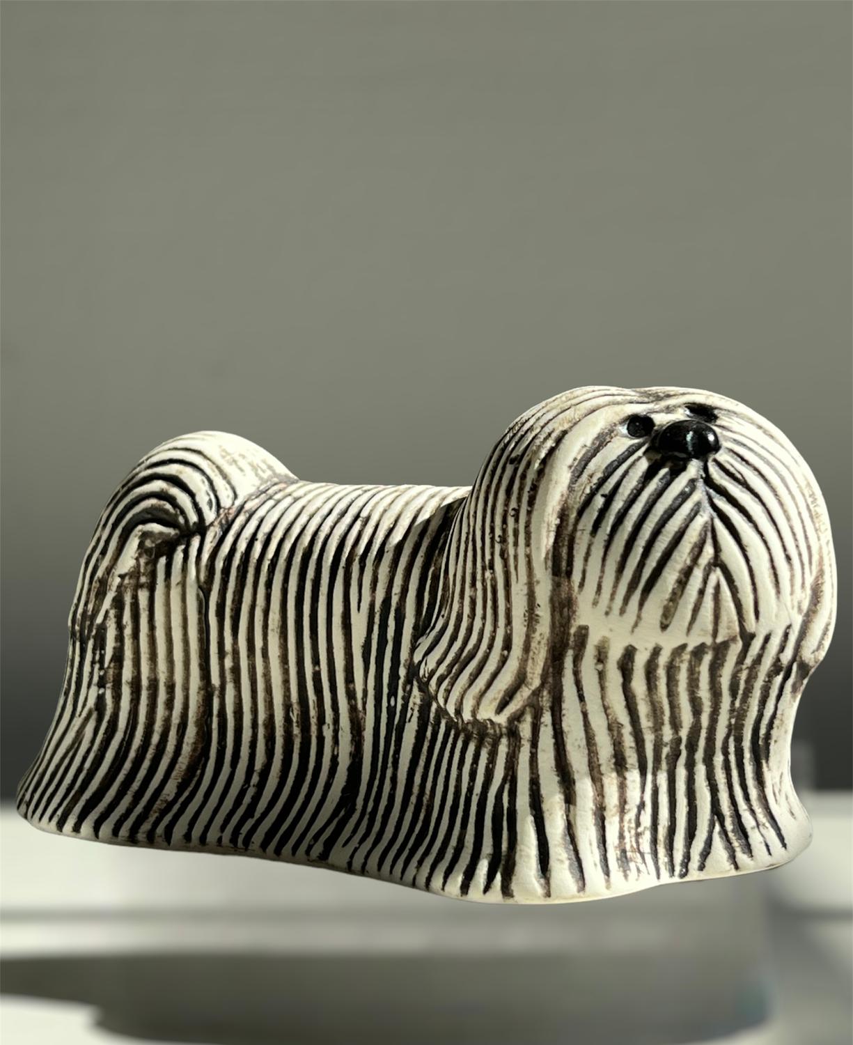 Gustavsberg - Kennel - Skye terrier - design Lisa Larson - Glasprinsen