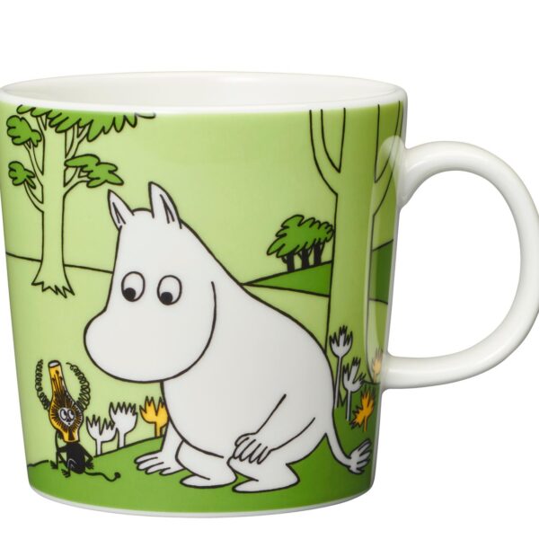 Arabia - Mumin / Moomin mugg - Mumintrollet gräsgrön Design Tove Jansson