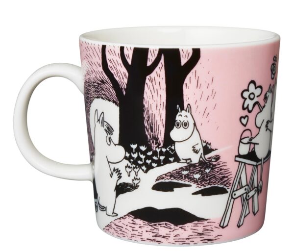 Arabia - Mumin / Moomin mugg - Kärlek rosa Design Tove Jansson